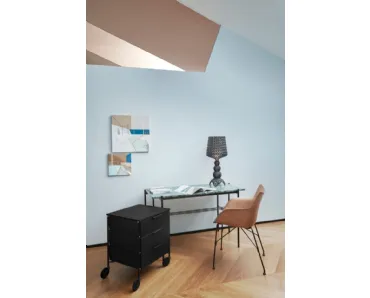 Cassettiera Contenitore in plastica du ruote Mobil Mat di Kartell
