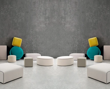 Pouf Collection in tessuto con varie forme di Felis
