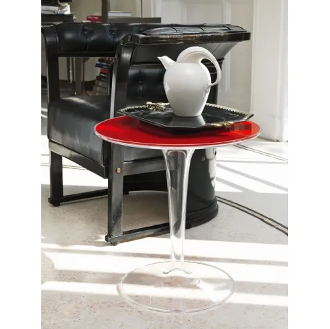 Tavolino TipTop in plexiglas trasparente di Kartell