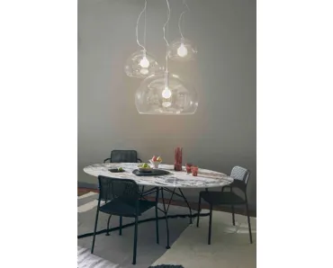 Lampada Big Fl/y in plexiglas trasparente di Kartell