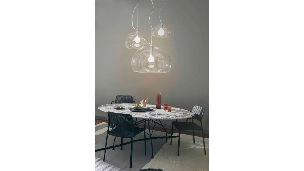 Lampada Fl/y Big in plexiglas trasparente di Kartell