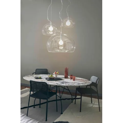 Lampada Big Fl/y in plexiglas trasparente di Kartell