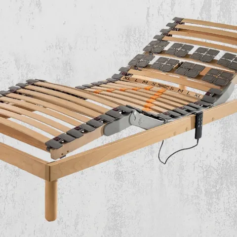 Rete Letto anatomica in legno Elba Deluxe con Motore Compatto di Ideare