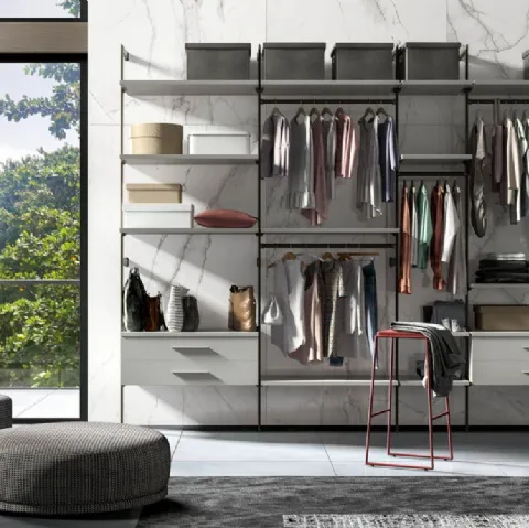 Cabina Armadio System Metal 08 di Trentanove