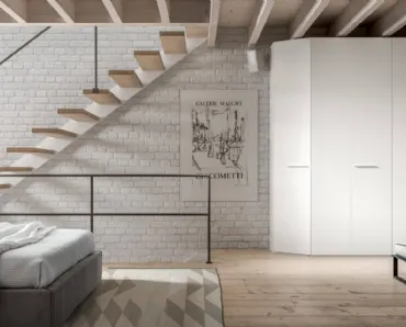 Armadio Easy 43 Bianco Wood di Trentanove