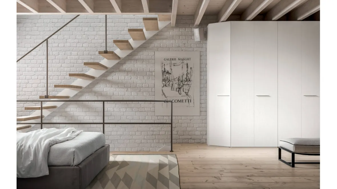 Armadio Easy 43 Bianco Wood di Trentanove