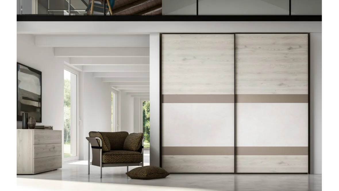 Armadio Power 12 finitura Rovere e Kavir di Trentanove
