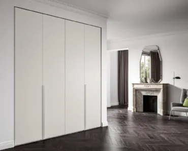 Armadio con ante battenti Power 33 laccato Grigio di Trentanove