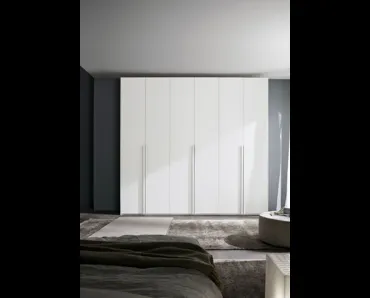 Armadio con ante battenti finitura bianco Quadro di S75