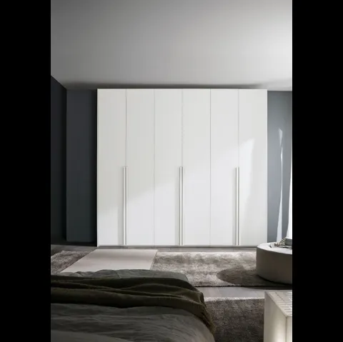 Armadio con ante battenti finitura bianco Quadro di S75