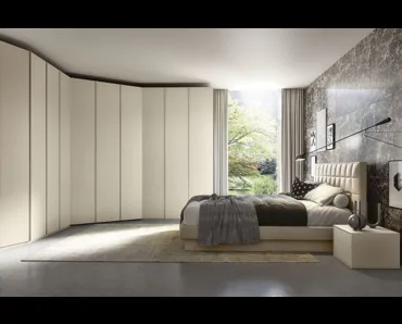 Armadio con ante battenti Quadro Steel angolare di S75