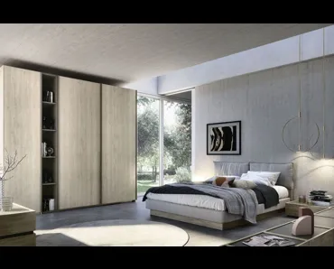 Armadio con ante battenti Quadro Steel Plan 90 di S75