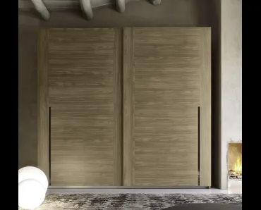 Armadio con ante scorrevoli S40 Maxi finitura noce di S75