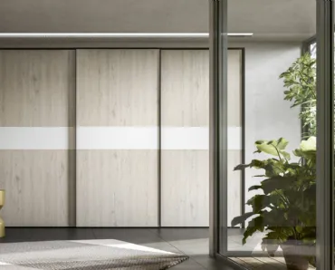 Armadio Power 05 in melaminico Rovere Chiaro di Trentanove