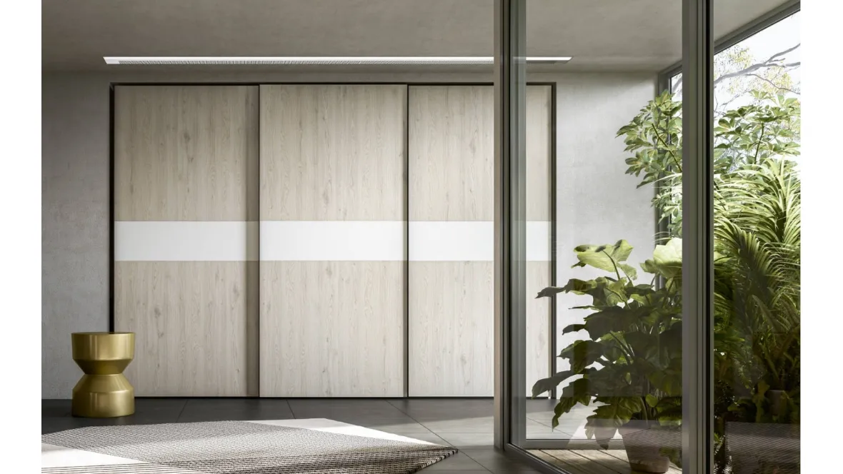 Armadio Power 05 in melaminico Rovere Chiaro di Trentanove