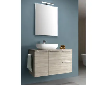 Mobile da Bagno sospeso in melaminico Sable beige 46 01 di Arcom