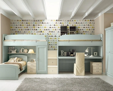 Cameretta a soppalco N16 Nuovo Mondo di Scandola