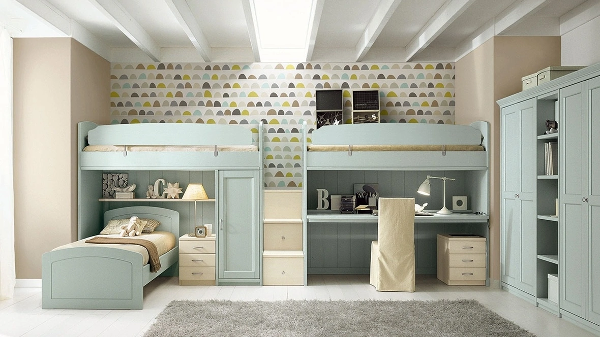 Cameretta a soppalco N16 Nuovo Mondo di Scandola