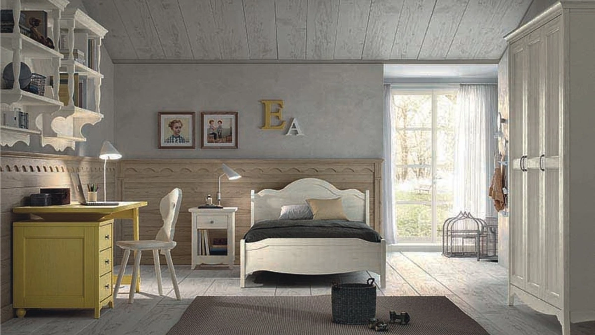 Cameretta con scrivania N22 Nuovo Mondo di Scandola