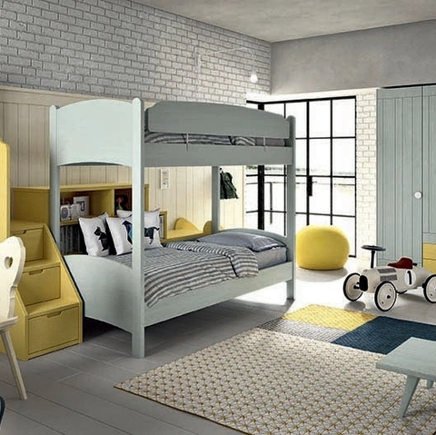 Cameretta con letto a castello N24 Nuovo Mondo di Scandola