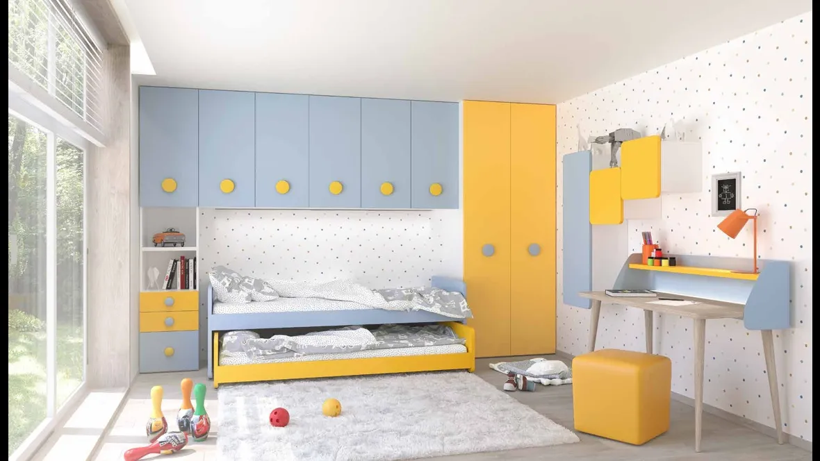 Cameretta a ponte con letto estraibile Open 16 di S75