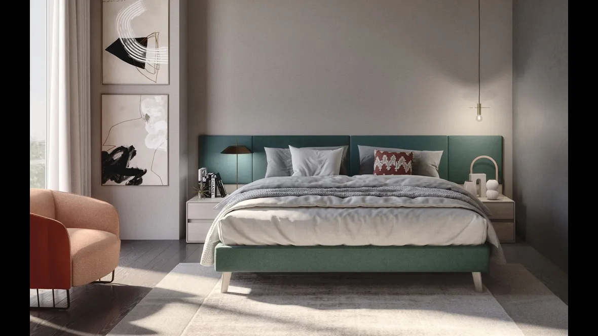 Comodino in finitura rovere fiammato Street di S75