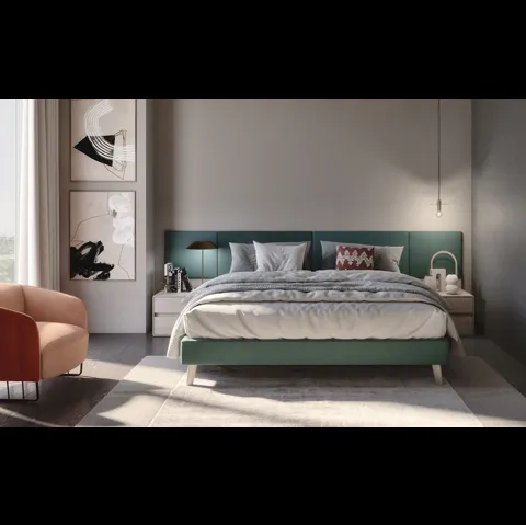 Comodino in finitura rovere fiammato Street di S75