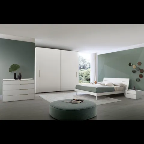 Gruppo Notte con maniglie sagomate in olmo light Time di S75