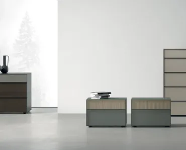 Gruppo Notte Vinci in laccato o legno di Tomasella