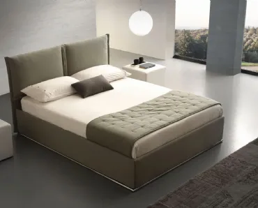 Letto in tessuto imbottito Asia di Ergogreen