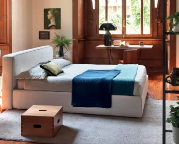 Letto in tessuto con box contenitore Elisabeth di Ergogreen