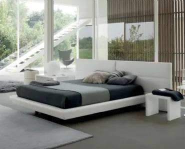 Letto in ecopelle con testiera Tolomeo di Rigosalotti
