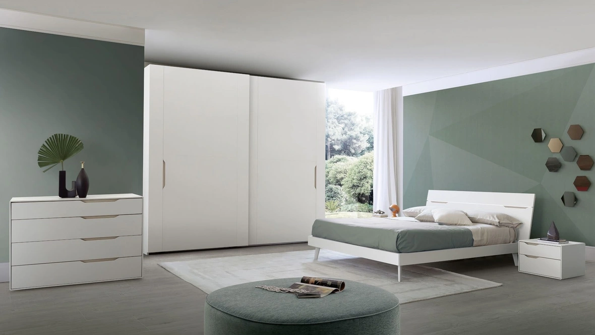 Letto con testiera Time Led di S75