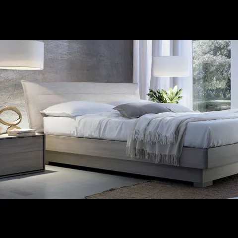 Letto Voilà Style Box con testiera imbottita di S75