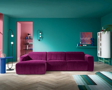 Divano relax con penisola Kensington di Felis