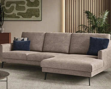 Divano con penisola Kriss di Rigosalotti