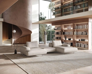 Divano con penisola Limitless di Felis