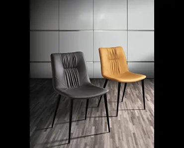 Sedia Alessia in ecopelle di MaxHome