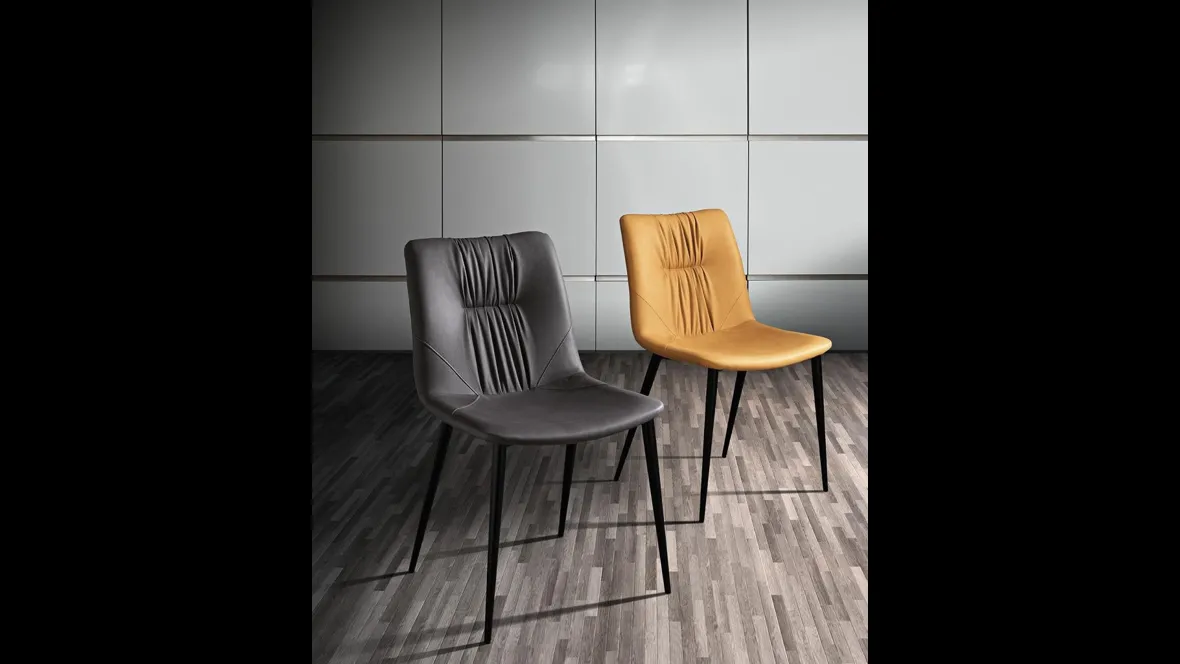 Sedia Alessia in ecopelle di MaxHome