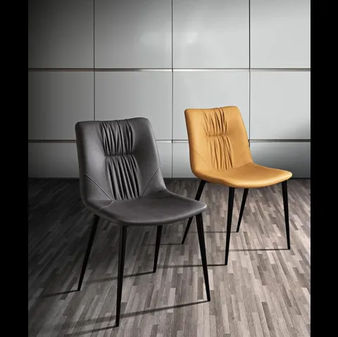 Sedia Alessia in ecopelle di MaxHome