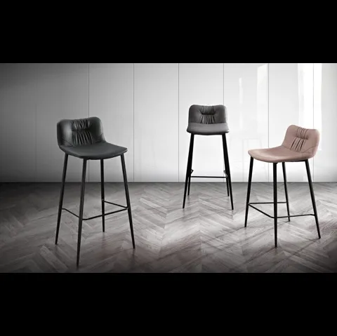Sgabello Alessia in ecopelle di MaxHome