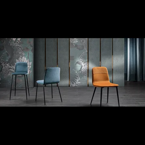 Sedia Carlotta in tessuto di MaxHome