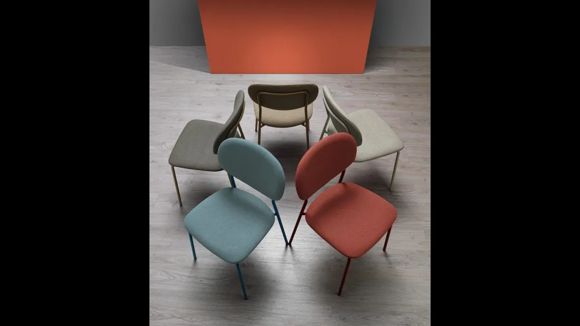 Sedia in tessuto Carmen di MaxHome