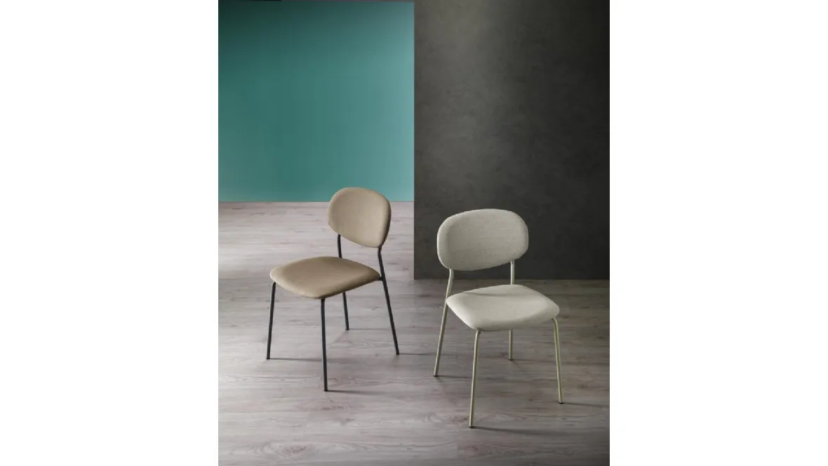 Sedia in tessuto Carmen di MaxHome