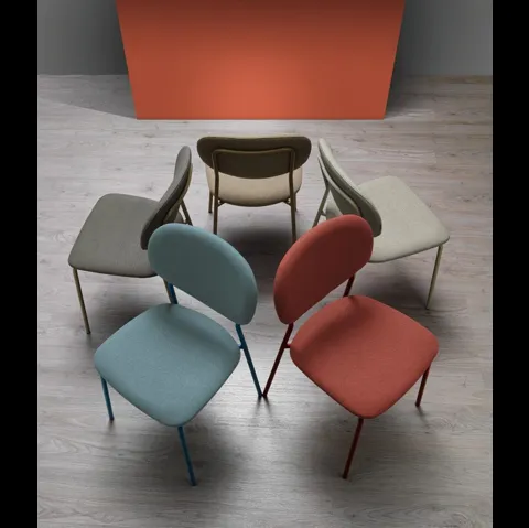 Sedia in tessuto Carmen di MaxHome