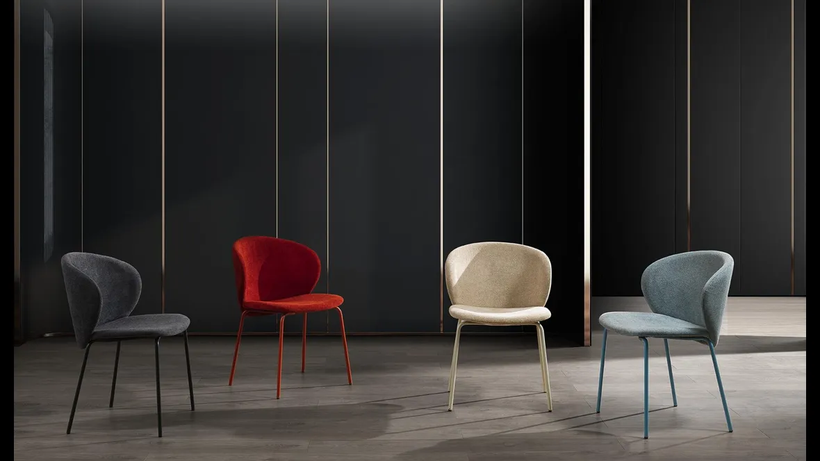 Sedia in tessuto Cassandra di MaxHome