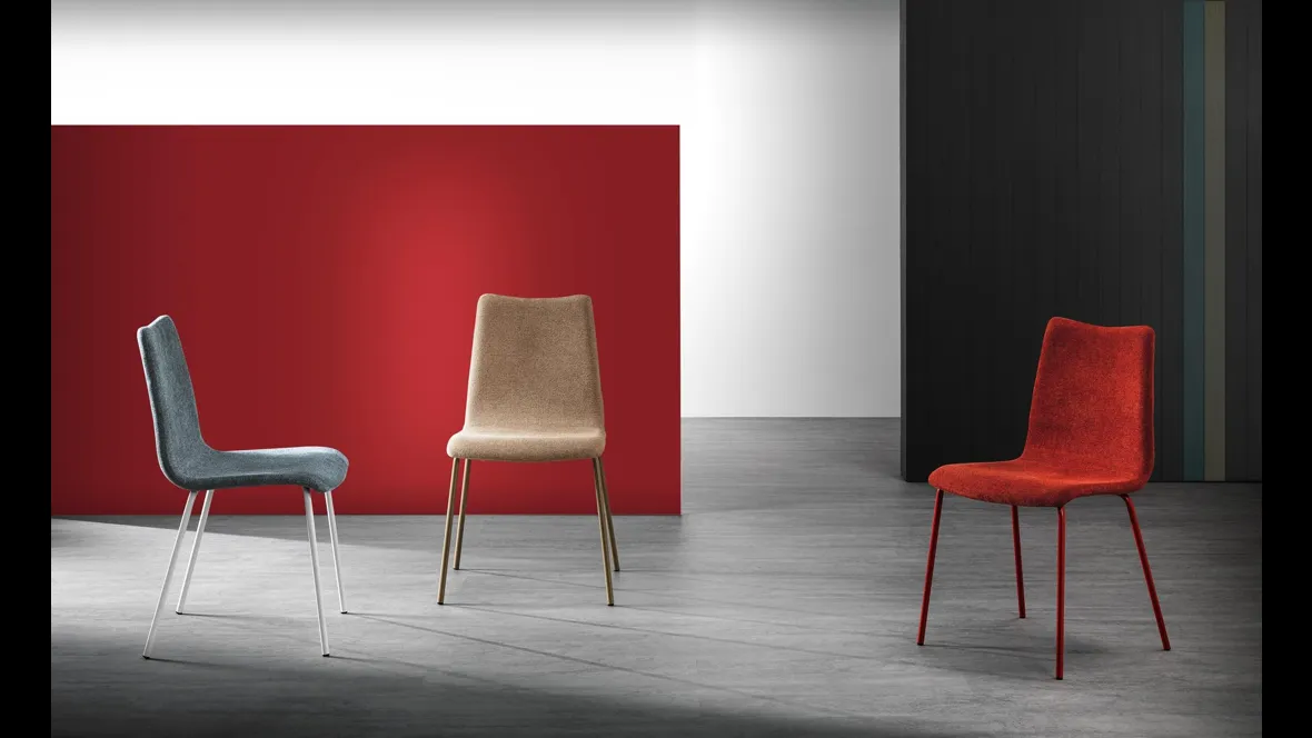 Sedia in tessuto imbottito Gilda di MaxHome