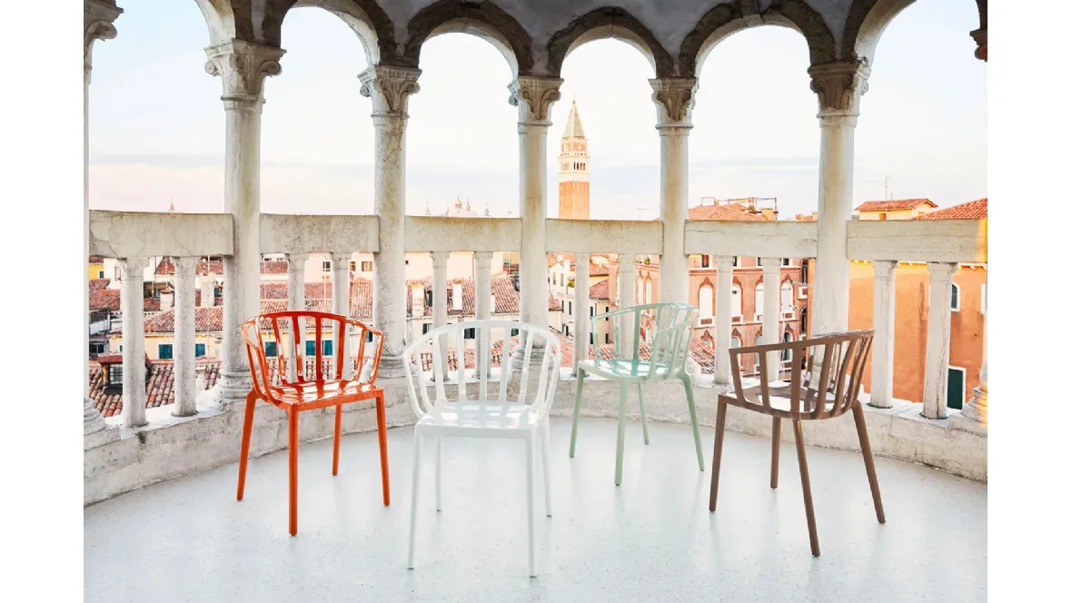 Sedia impilabile Venice di Kartell