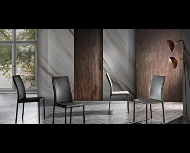 Sedia Amis in ecopelle di MaxHome