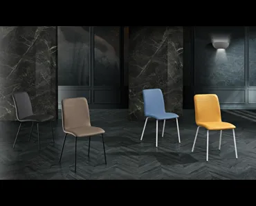 Sedia Viola in ecopelle di MaxHome